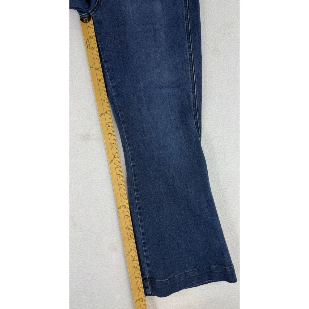 Veronica Beard Jeans Womens 30 Blue Carson High Rise Ankle Flare‎ Stretch Denim